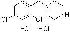 1-[(2,4-二氯苯基)甲基]-哌嗪二盐酸盐结构式_6270-11-7结构式
