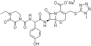 头孢哌酮钠结构式_62893-20-3结构式