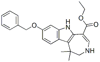 1,2,3,6-四氢-1,1-二甲基-8-苯基甲氧基-氮杂[4,5-b]吲哚-5-羧酸乙酯结构式_629662-41-5结构式