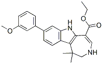 1,2,3,6-四氢-8-(3-甲氧基苯基)-1,1-二甲基氮杂[4,5-b]吲哚-5-羧酸乙酯结构式_629662-81-3结构式
