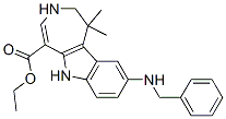 1,2,3,6-四氢-1,1-二甲基-9-[(苯基甲基)氨在]-氮杂卓酮[4,5-b]吲哚-5-羧酸乙酯结构式_629663-32-7结构式