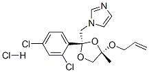 顺式-1-[[4-(烯丙氧基)甲基-2-(2,4-二氯苯基)-1,3-二氧杂烷-2-基]甲基]-1H-咪唑盐酸盐结构式_62973-77-7结构式