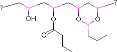 聚乙烯醇缩丁醛结构式_63148-65-2结构式