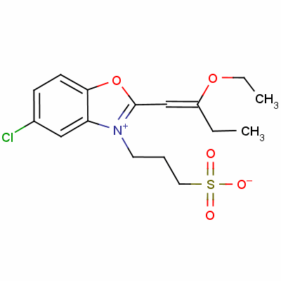 5-氯-2-(2-乙氧基丁-1-烯基)-3-(3-磺酸基丙基)苯并恶唑鎓结构式_63148-89-0结构式