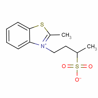 2-甲基-3-(3-磺酸基丁基)苯并噻唑鎓结构式_63149-03-1结构式