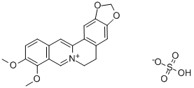 硫酸小檗碱结构式_633-66-9结构式