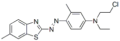 2-[4-[N-乙基-n-(2-氯乙基)氨基]-2-甲基-苯基氮杂]-6-甲基苯并噻唑结构式_63345-68-6结构式