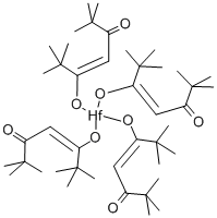 四(2,2,6,6-四甲基-3,5-庚烷二酸铪结构式_63370-90-1结构式