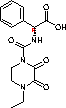 N-乙基双氧哌嗪酰氨苯乙酸结构式_63422-71-9结构式