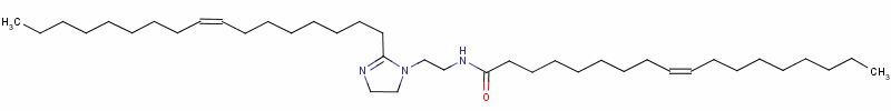 (9Z)-N-[2-[2-(8Z)-8-十七碳烯-1-基-4,5-二氢-1H-咪唑-1-基]乙基]-9-十八碳烯酰胺结构式_63441-26-9结构式
