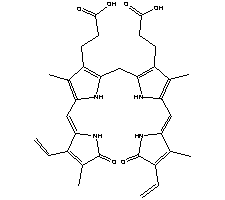 胆红素结构式_635-65-4结构式