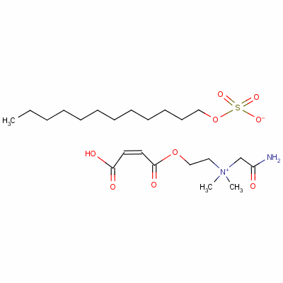 (Z)-(2-氨基-2-氧代乙基)[2-[(3-羧基-1-氧代烯丙基)氧基]乙基]二甲基铵十二烷基硫酸酯盐结构式_63654-52-4结构式