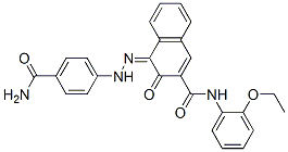 (4Z)-4-[(4-氨基甲酰苯基)亚肼基]-N-(2-乙氧基苯基)-3-氧代-萘-2-甲酰胺结构式_63661-01-8结构式