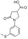 1-[3-(甲基硫代)苯基]-5-氧代吡咯烷-3-羧酸结构式_63674-52-2结构式