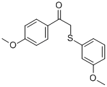 4-甲氧基-a-[(3-甲氧基苯基)硫]苯乙酮结构式_63675-73-0结构式
