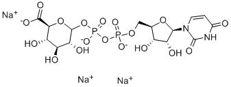 UDP-葡萄醛酸三钠盐结构式_63700-19-6结构式