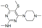 4-甲氧基-n-甲基-6-(4-甲基哌嗪)-5-甲基硫代-2-嘧啶胺结构式_63732-00-3结构式
