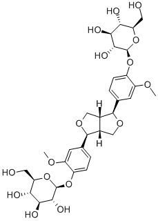松脂醇二葡萄糖苷结构式_63902-38-5结构式