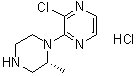 2-氯-3-((R)-2-甲基-1-吡嗪基)吡嗪盐酸盐结构式_639029-52-0结构式