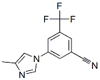 3-(4-甲基-1H-咪唑-1-基)-5-(三氟甲基)苯甲腈结构式_641571-12-2结构式