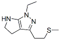 (9CI)-1-乙基-1,4,5,6-四氢-3-[2-(甲基硫代)乙基]-吡咯并[2,3-c]吡唑结构式_641584-87-4结构式