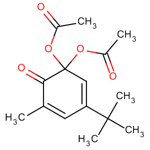 Diacetic acid 3-tert-butyl-5-methyl-6-oxo-2,4-cyclohexadien-1-ylidene ester Structure,64248-45-9Structure