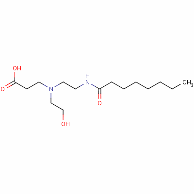N-(2-羟基乙基)-N-[2-[(1-氧代辛基)氨基]乙基]-beta-丙氨酸结构式_64265-45-8结构式