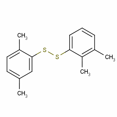 2,3-二甲苯基2,5-二甲苯基二硫醚结构式_64346-56-1结构式