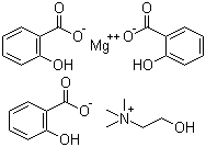 三水杨酸胆碱镁结构式_64425-90-7结构式
