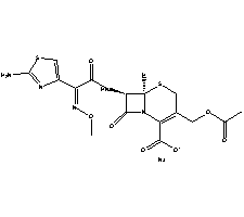 头孢噻肟钠结构式_64485-93-4结构式
