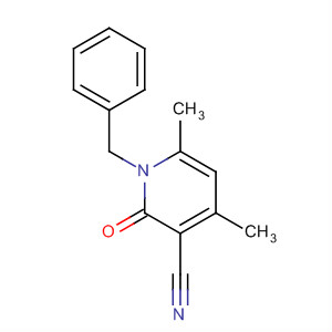 1-苄基-4,6-二甲基-2-氧代-1,2-二氢-吡啶-3-甲腈结构式_64488-19-3结构式