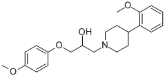 1-(4-Methoxyphenoxy)-3-[4-(2-methoxyphenyl)piperidino]propan-2-ol Structure,646455-96-1Structure