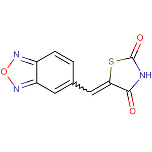 (Z)-5-(苯并[c][1,2,5]噁二唑-5-基亚甲基)噻唑烷-2,4-二酮结构式_648450-69-5结构式