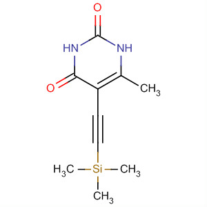 6-甲基-5-((三甲基甲硅烷基)乙炔)嘧啶-2,4-二醇结构式_649558-79-2结构式