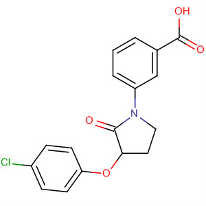 3-(3-(4-氯苯氧基)-2-氧代吡咯烷-1-基)苯甲酸结构式_649774-19-6结构式