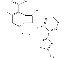 盐酸头孢他美结构式_65052-63-3结构式