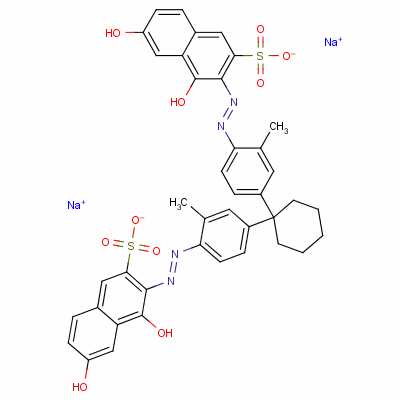酸性红154结构式_6507-79-5结构式