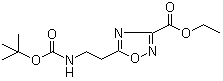 5-(2-(叔丁氧基羰基氨基)乙基)-1,2,4-噁二唑-3-羧酸乙酯结构式_652158-82-2结构式