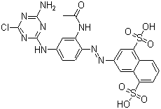 活性黄 3结构式_6539-67-9结构式