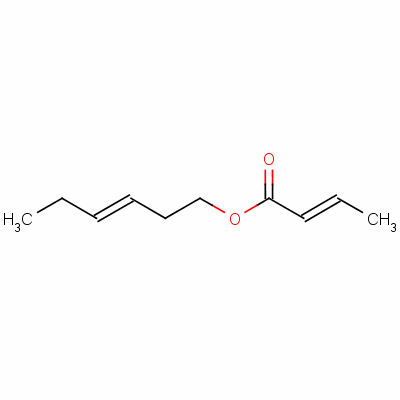 (2E)-2-丁烯酸,(3Z)-3-己烯-1-基酯结构式_65405-80-3结构式