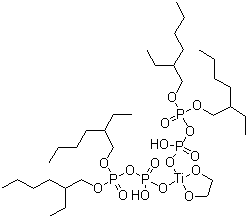 Di(dioctylpyrophosphato) ethylene titanate Structure,65467-75-6Structure