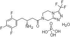 磷酸西他列汀结构式_654671-77-9结构式