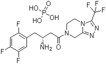 磷酸西他列汀结构式_654671-78-0结构式