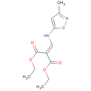 2-[(3-甲基异噻唑-5-基氨基)亚甲基]丙二酸二乙酯结构式_65476-04-2结构式