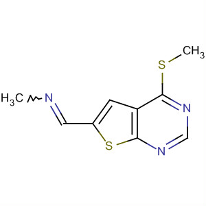 N-[4-(甲基硫代)噻吩并[2,3-d]嘧啶-6-基亚甲基]甲胺结构式_655253-74-0结构式