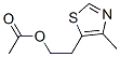 4-甲基-5-(2-乙酰氧乙基)噻唑结构式_656-53-1结构式