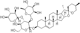 麦冬皂苷D’结构式_65604-80-0结构式