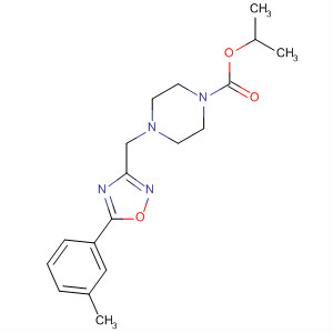 4-((5-间甲苯-1,2,4-噁二唑-3-基)甲基)哌嗪-1-羧酸异丙酯结构式_657423-97-7结构式
