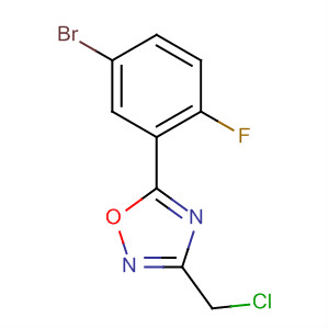 5-(5-溴-2-氟苯基)-3-(氯甲基)-1,2,4-噁二唑结构式_657424-60-7结构式