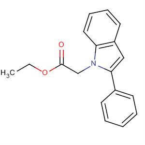 2-(2-苯基-1H-吲哚-1-基)乙酸乙酯结构式_65746-57-8结构式